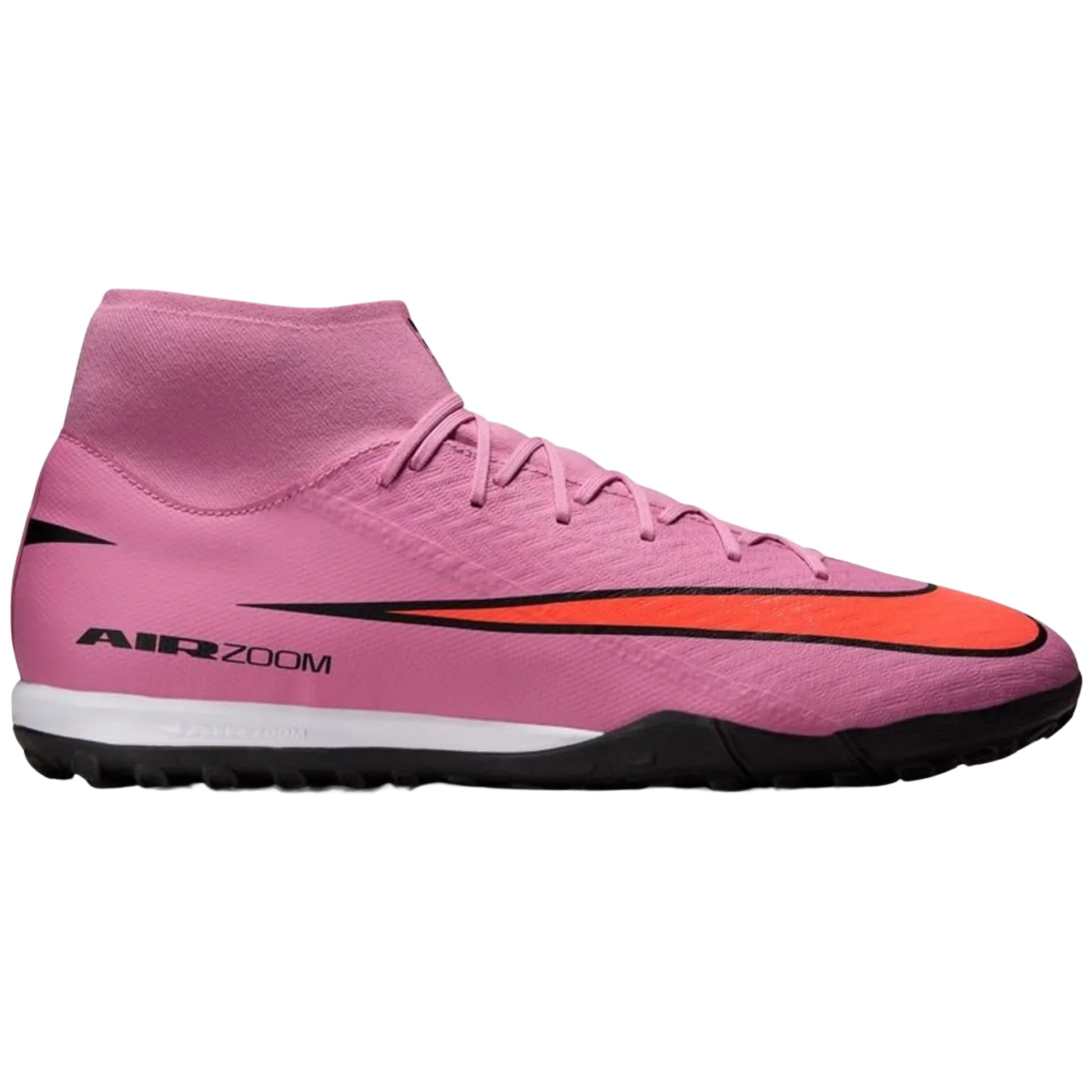 Nike Zoom Superfly 10 Academy Turf Soccer Shoes (Magic Flamingo/Black-Total Crimson)