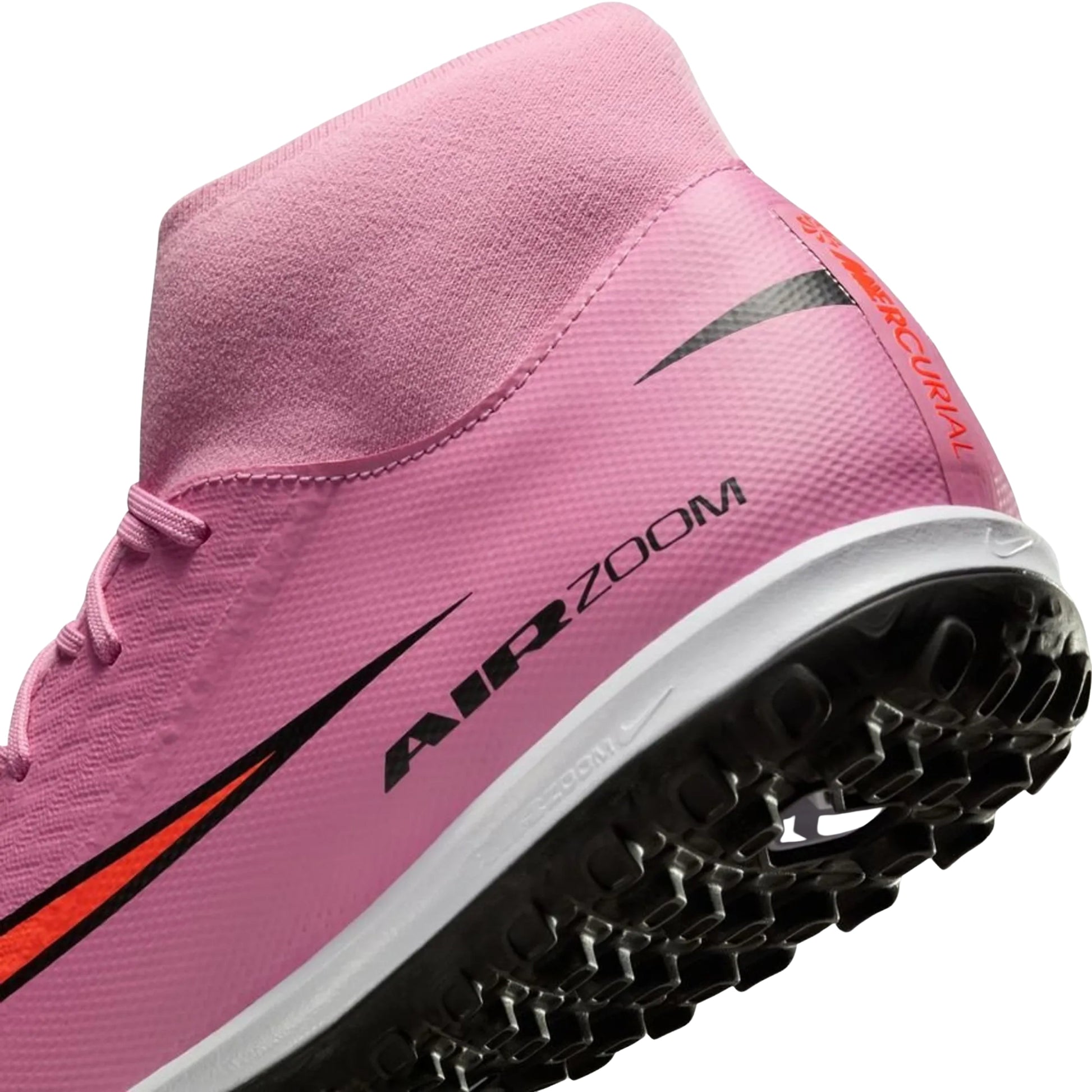 Nike Zoom Superfly 10 Academy Turf Soccer Shoes (Magic Flamingo/Black-Total Crimson)