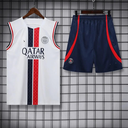 Psg Paris Saint-Germain X Lv pre-match Sleeveless summer set training 2024/2025