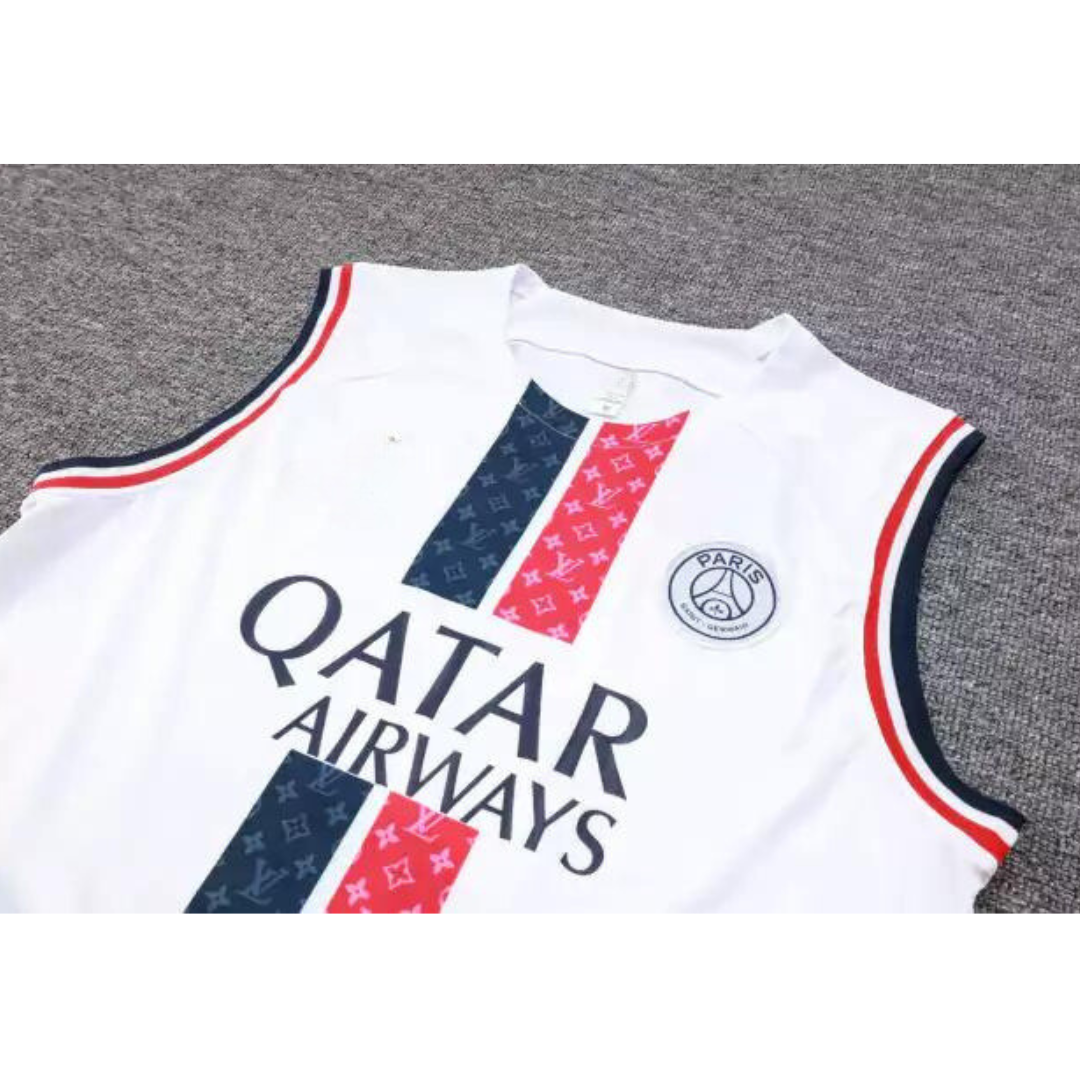 Psg Paris Saint-Germain X Lv pre-match Sleeveless summer set training 2024/2025