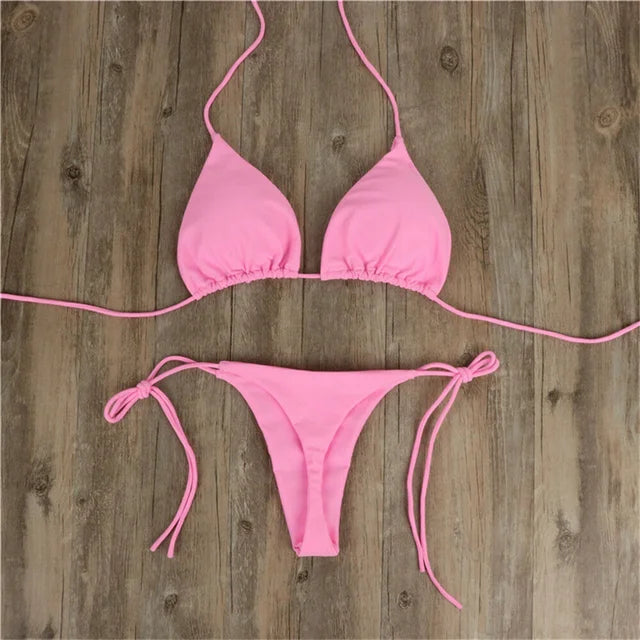 Bikini Swimwear Set with Minimal Tan Lines