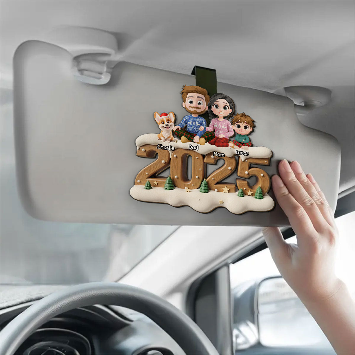 As A Family Onwards Extended Ver - Personalized Custom Car Visor Clip
