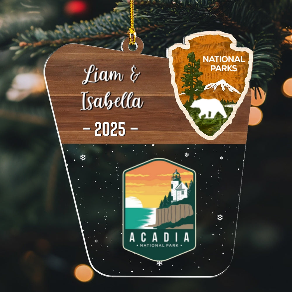 Adventure National Parks - Personalized Custom Acrylic Ornament