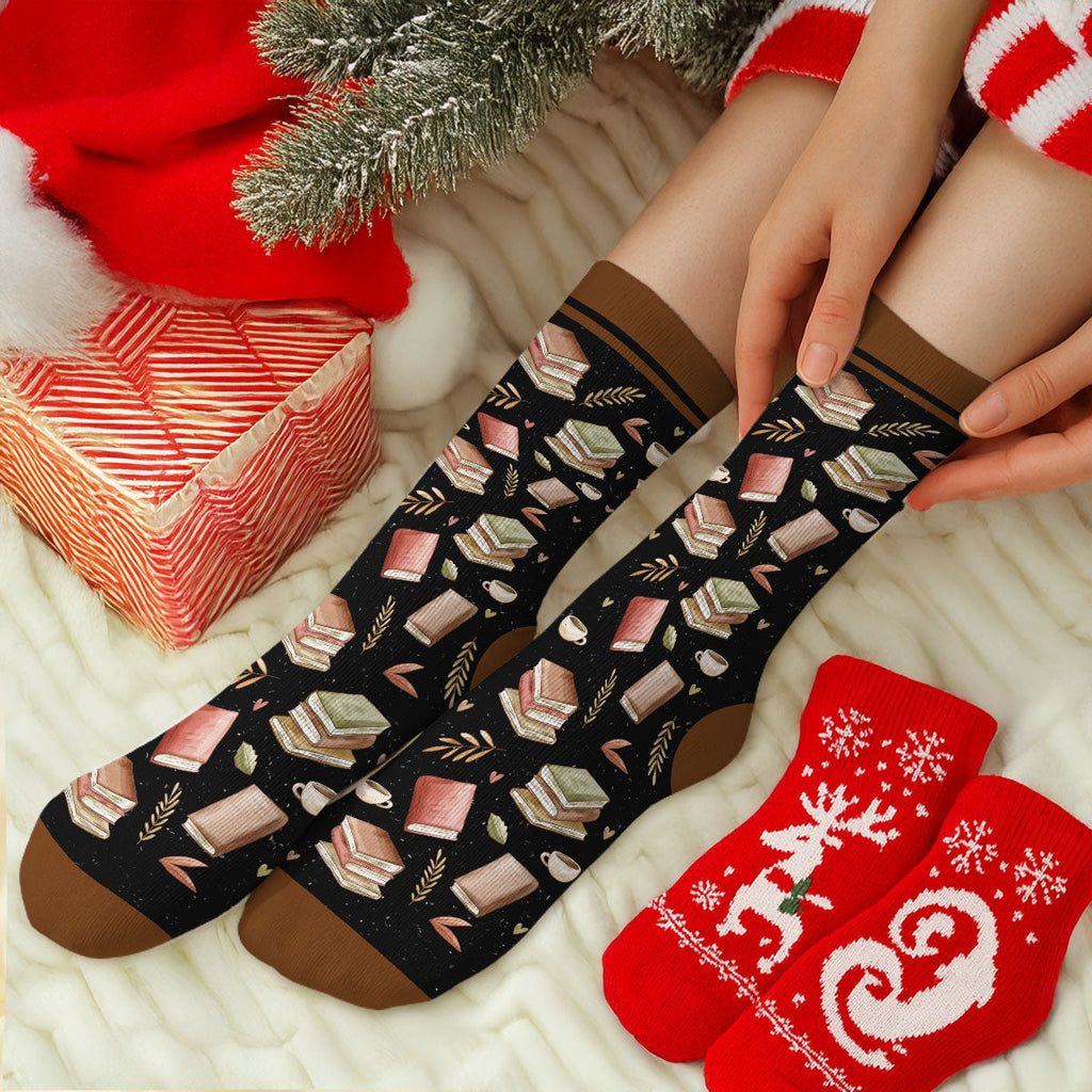 Arguing With Fictional Characters - Personalized Custom Crew Socks