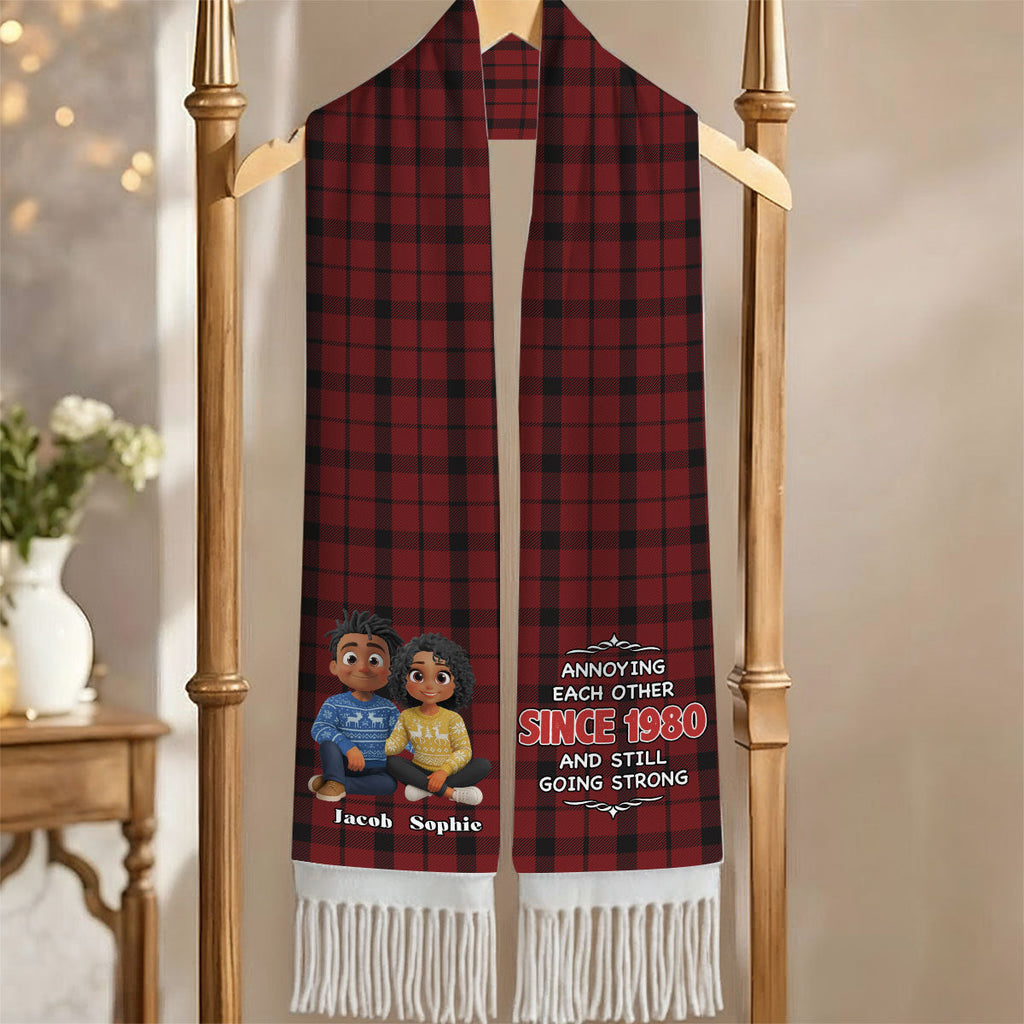 Annoying Each Other - Personalized Custom Scarf