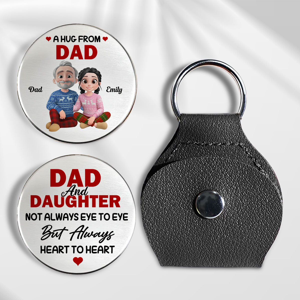 A Hug From My Dad - Personalized Custom Pocket Hug