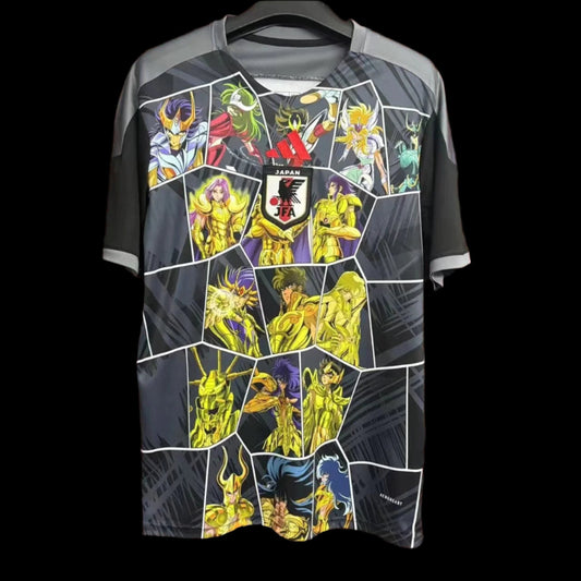 Japan Anime 24/25 Football Jersey front view, featuring vibrant anime-inspired artwork alongside the Japan football crest