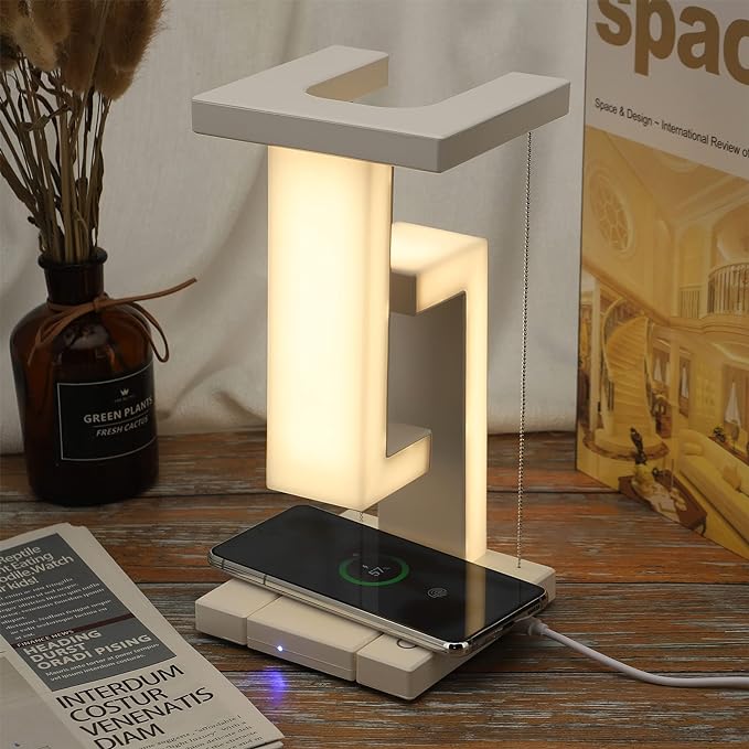 LED Desk Lamp Wireless Charging Modern