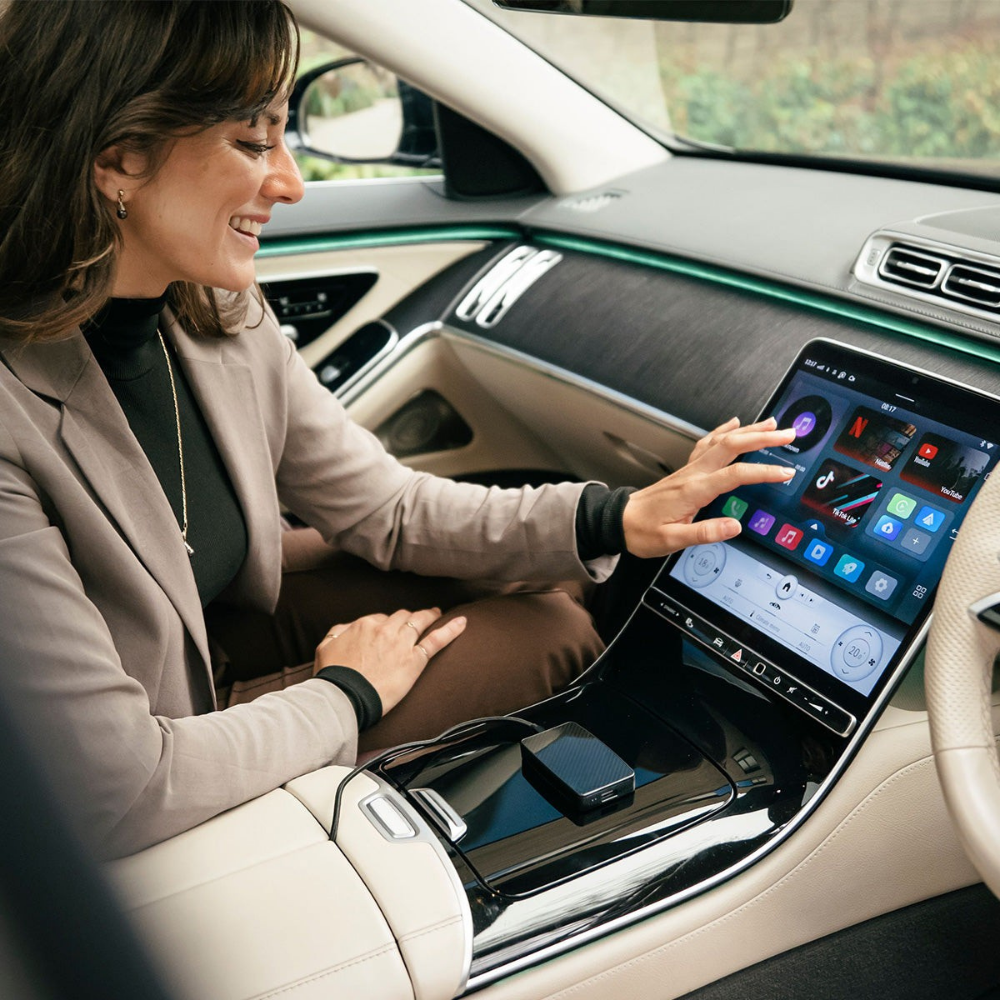 Car Adapter Wireless Carbon Fibre Multimedia Box