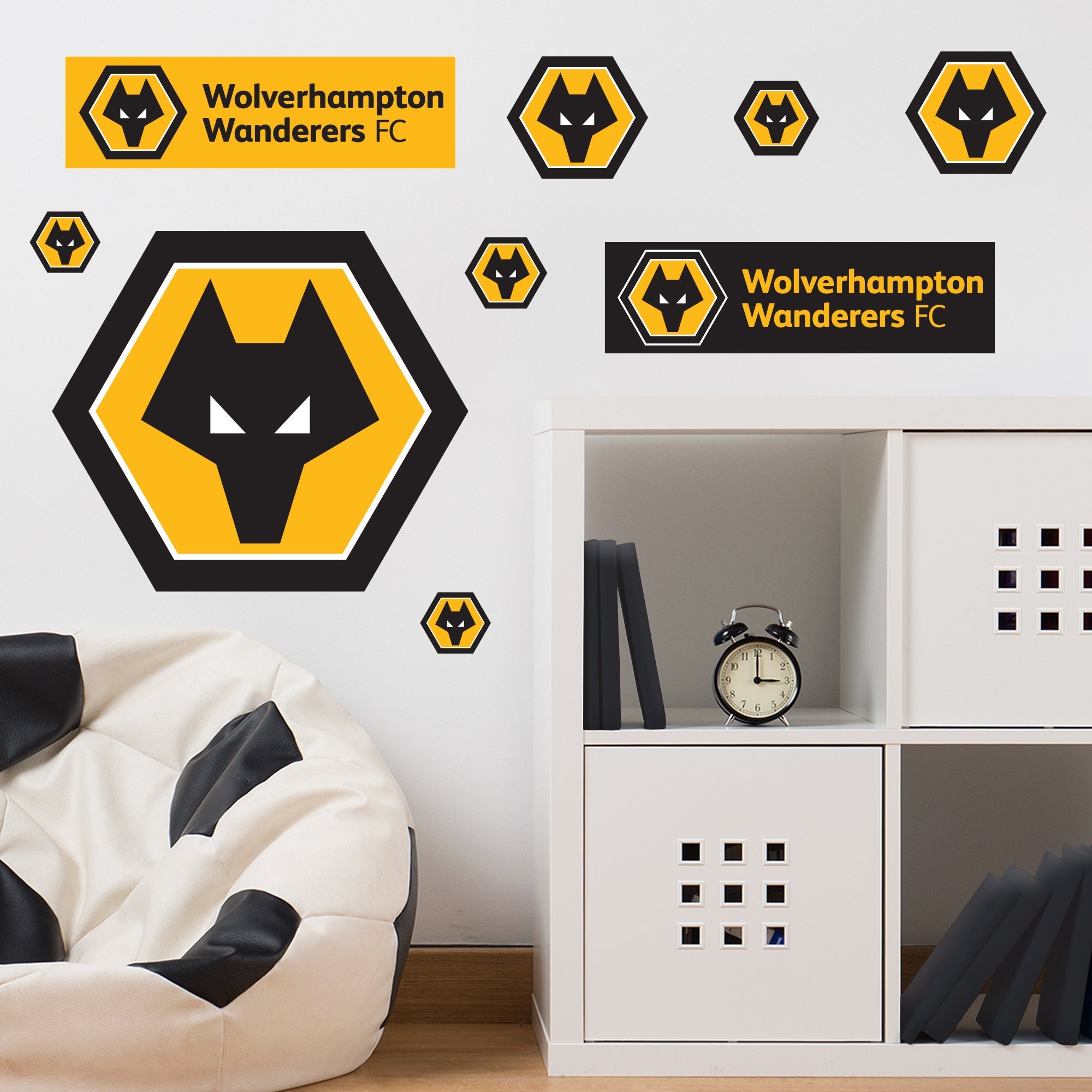 Wolverhampton Wanderers Football Club - Decal Sticker Set