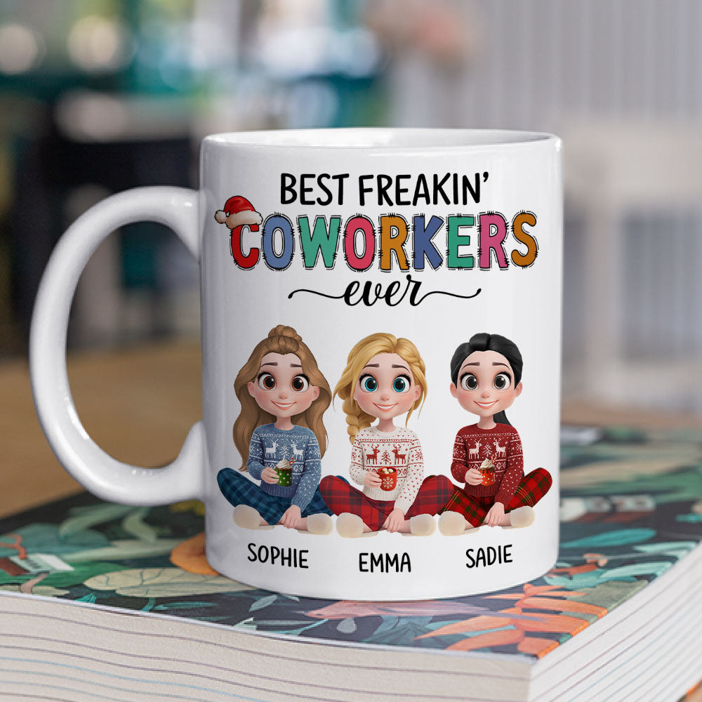 Our Team Glows Brighter Than Lights - Personalized Custom Coffee Mug