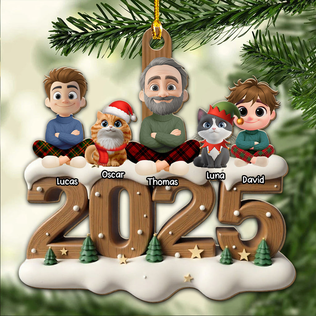 As A Cat Parent Now Onwards - Personalized Custom 3D Effect Wood Ornament