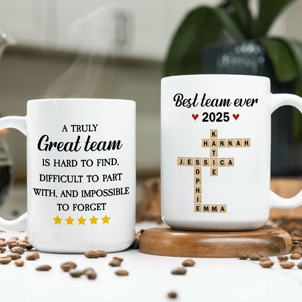 A Truly Great Team - Personalized Custom Coffee Mug