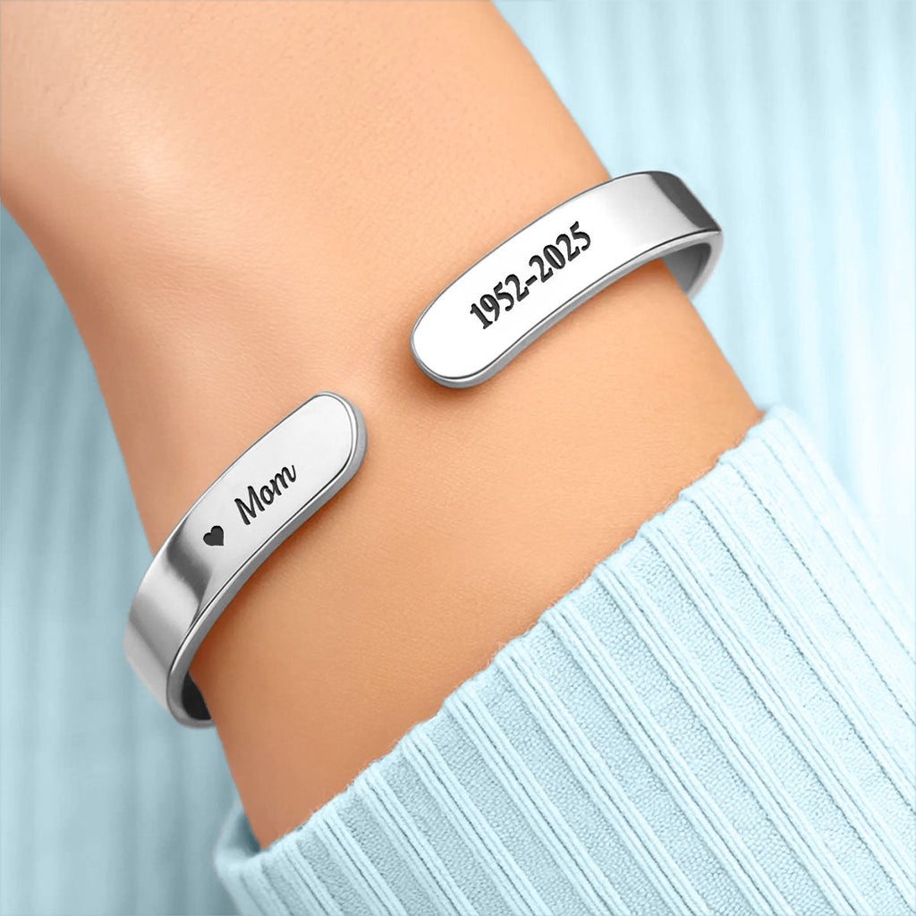 A Hug From Heaven - Personalized Custom Bracelet Cuff