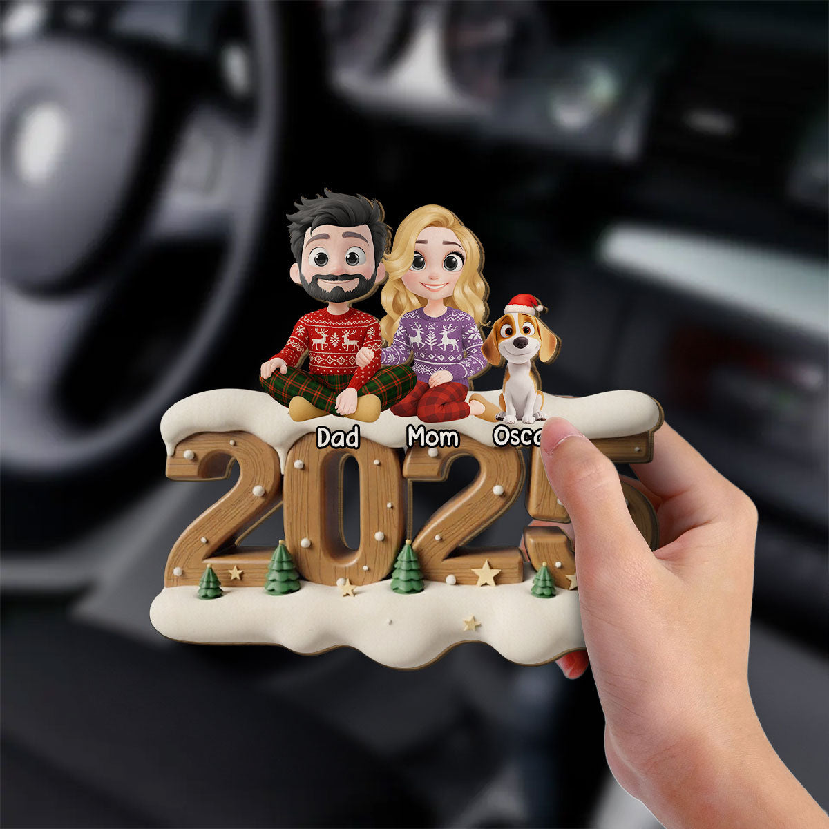 As A Family Onwards Extended Ver - Personalized Custom Car Visor Clip