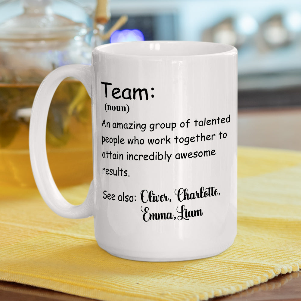 A Team - Personalized Custom Coffee Mug