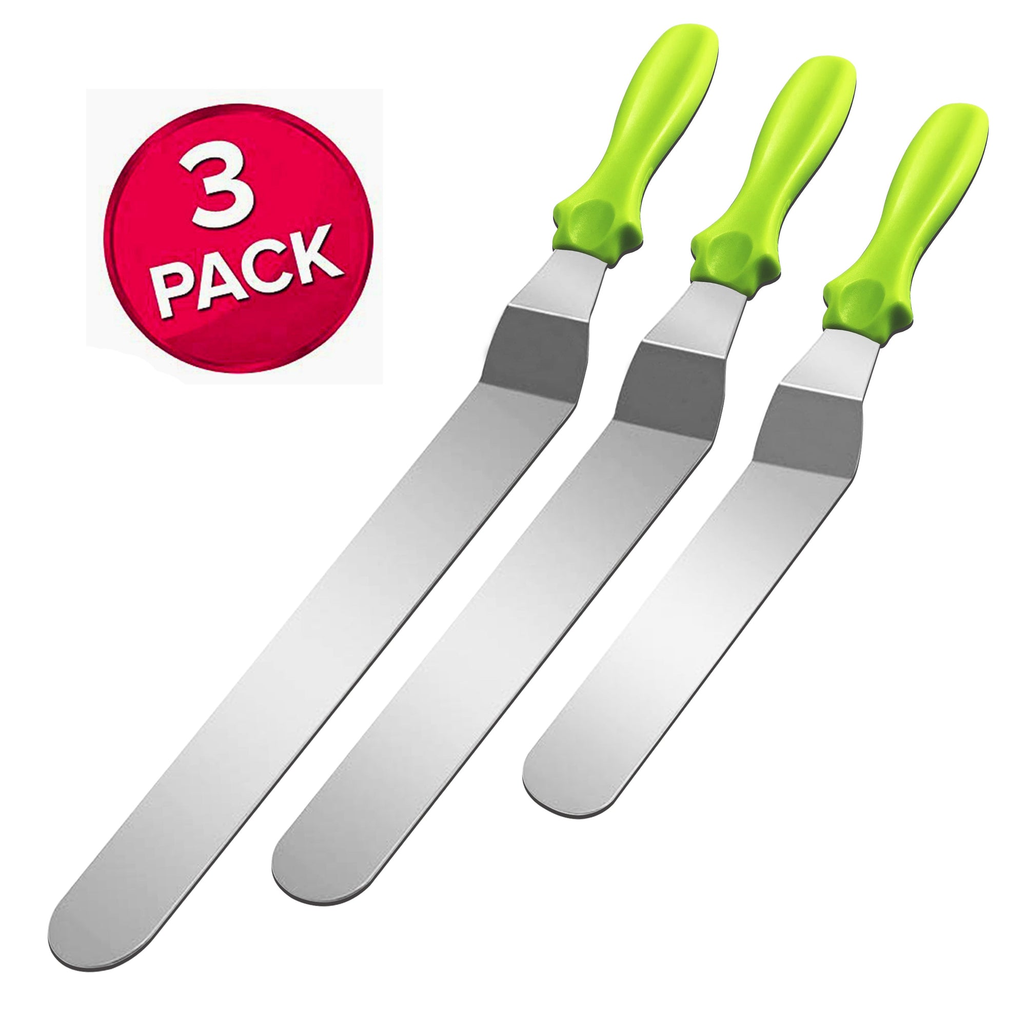 Stainless Steel Cake Spatula Set 3 Pack