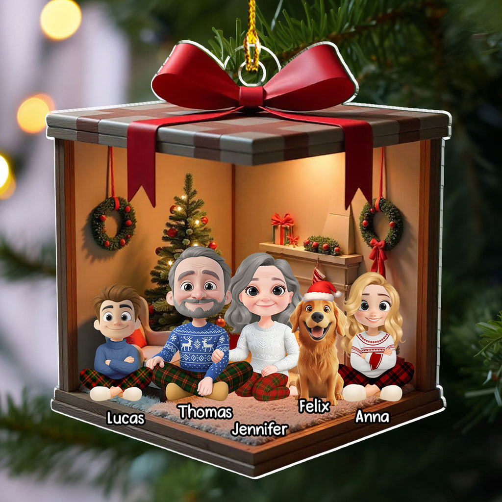2025 Christmas With Us - Personalized Custom Acrylic Ornament