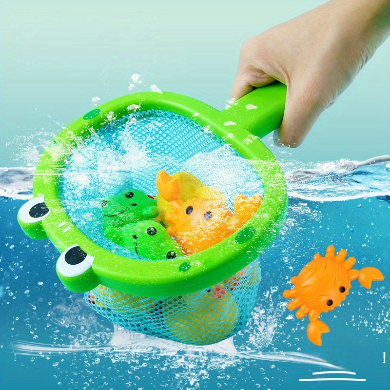 Bath Toys Fishing Net Set for Toddlers