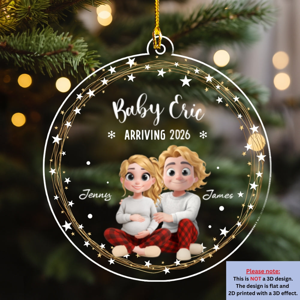 Arrive To This World - Personalized Custom Acrylic Ornament