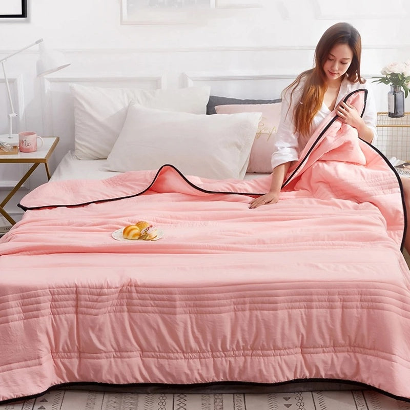 Cooling Blanket Lightweight Breathable Summer Bed Cover