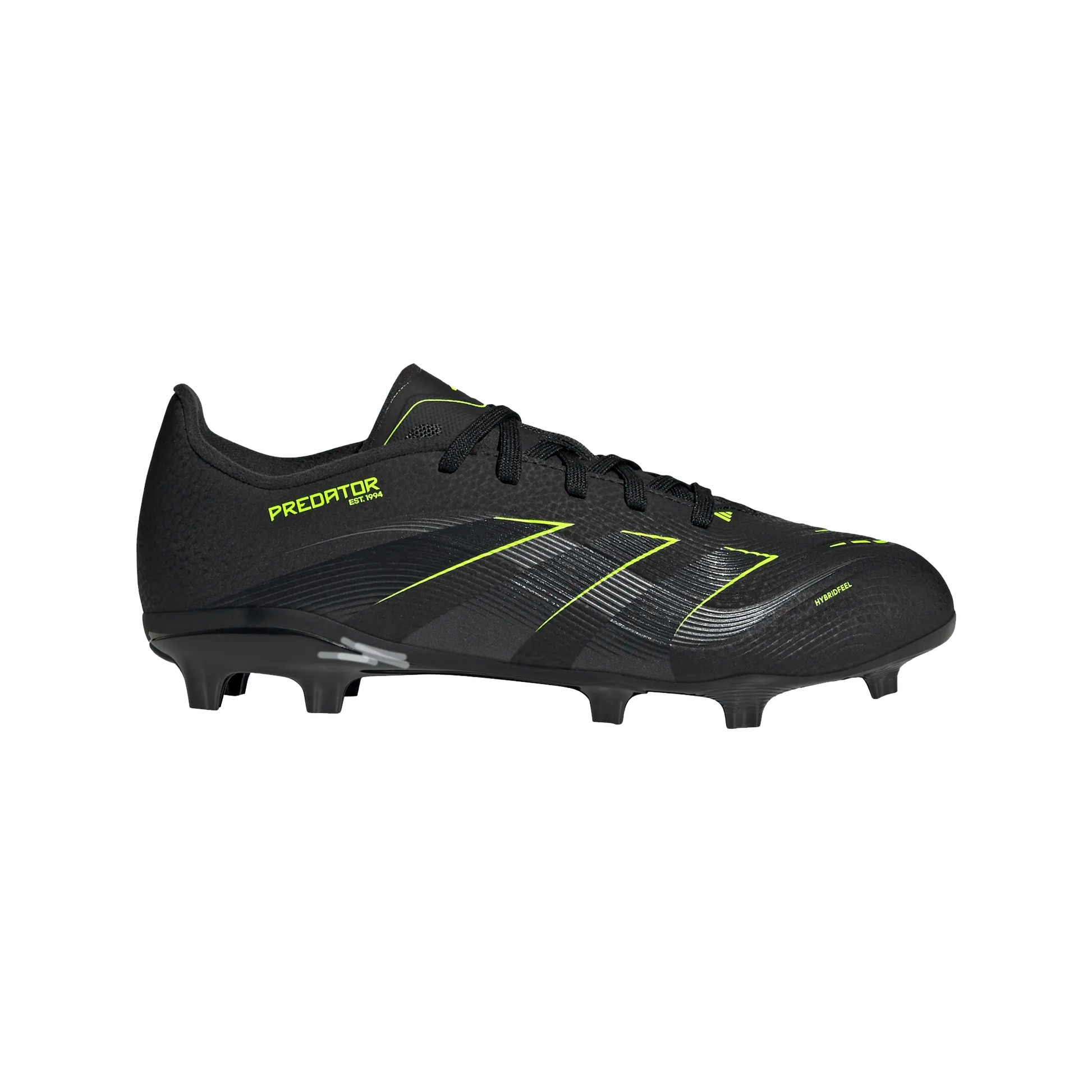 adidas Predator League Firm Ground/Multiground Junior Soccer Cleats (Black/Lucid Lemon)
