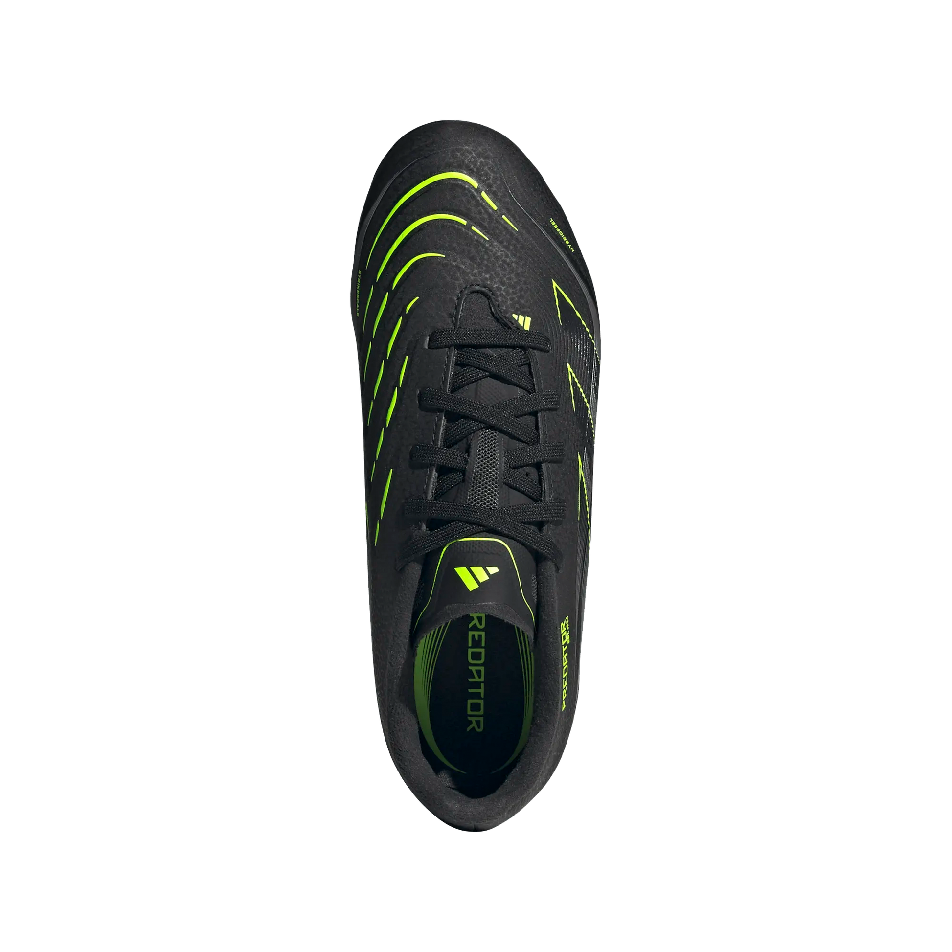 adidas Predator League Firm Ground/Multiground Junior Soccer Cleats (Black/Lucid Lemon)