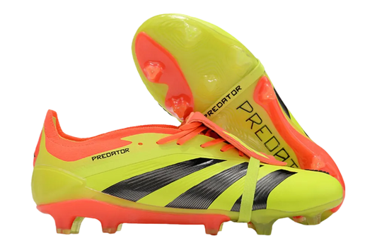 Adidas Predator Elite Tongue Yellow Soccer Cleats - High-Performance FG Boots
