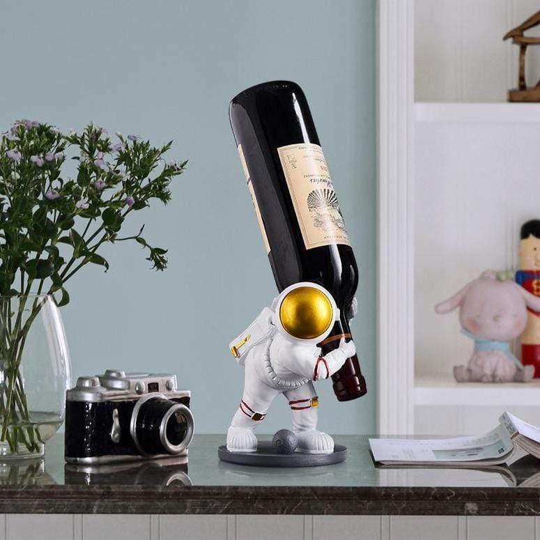 Wine Holder Resin Space Astronaut Decor