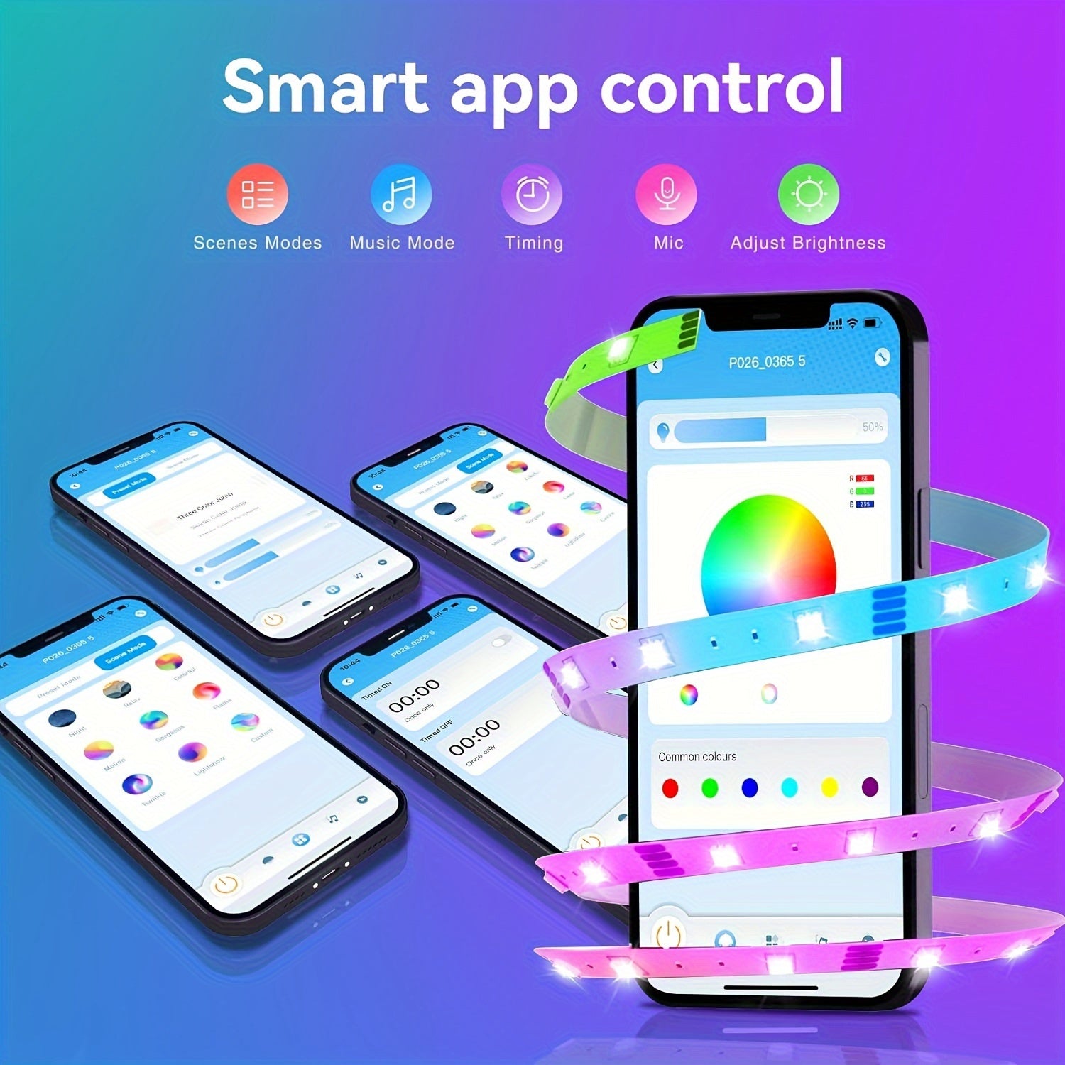 LED Strip Lights Colour Changing with App Control