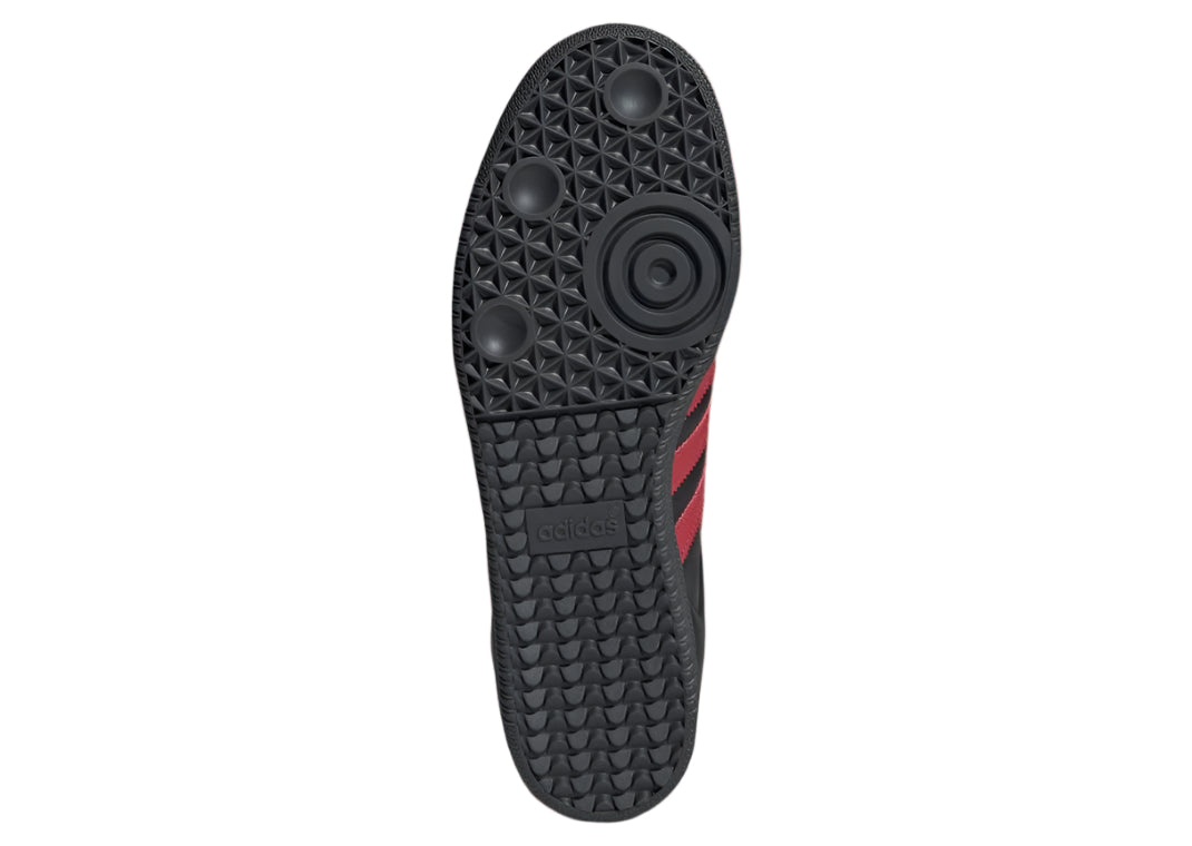 adidas Manchester United Samba Indoor Soccer Shoes (Black/Red)