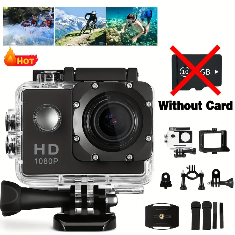 Action Camera with HD Video and Wide Lens