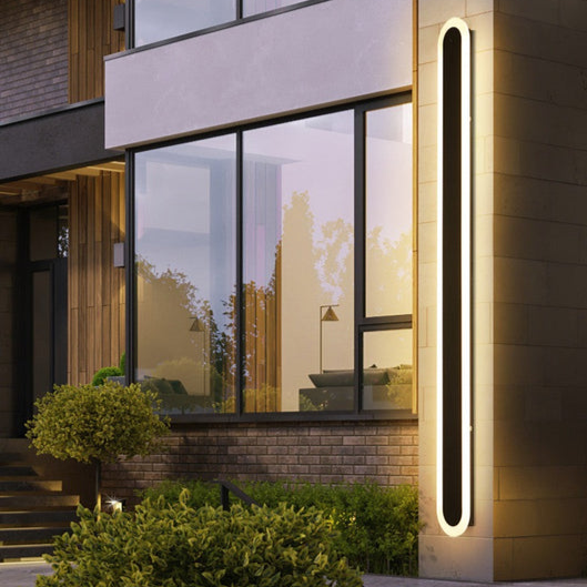 Outdoor LED Wall Light Modern Black Design