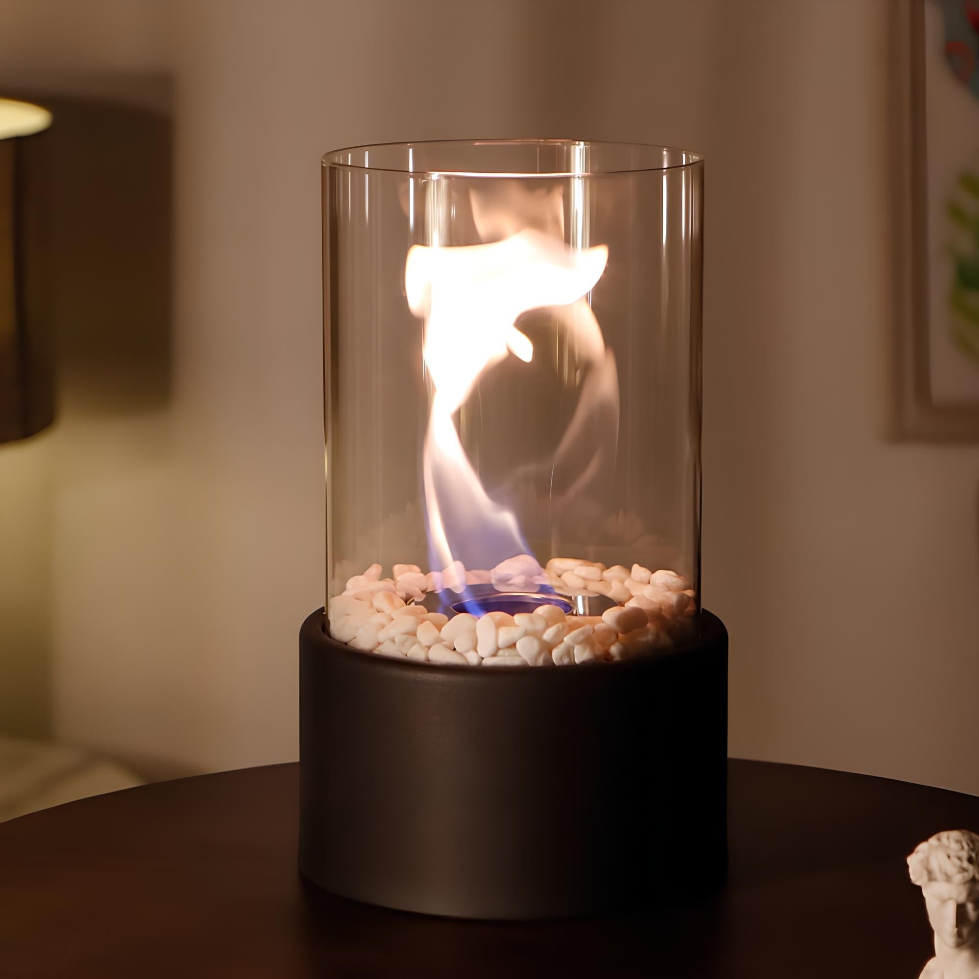 Table Lamp Glass Oil Flame Burner