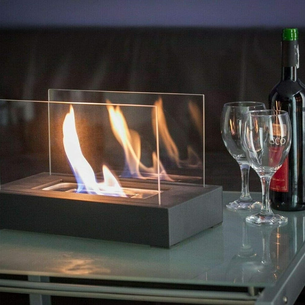 Tabletop Fireplace Glass Flame Burner