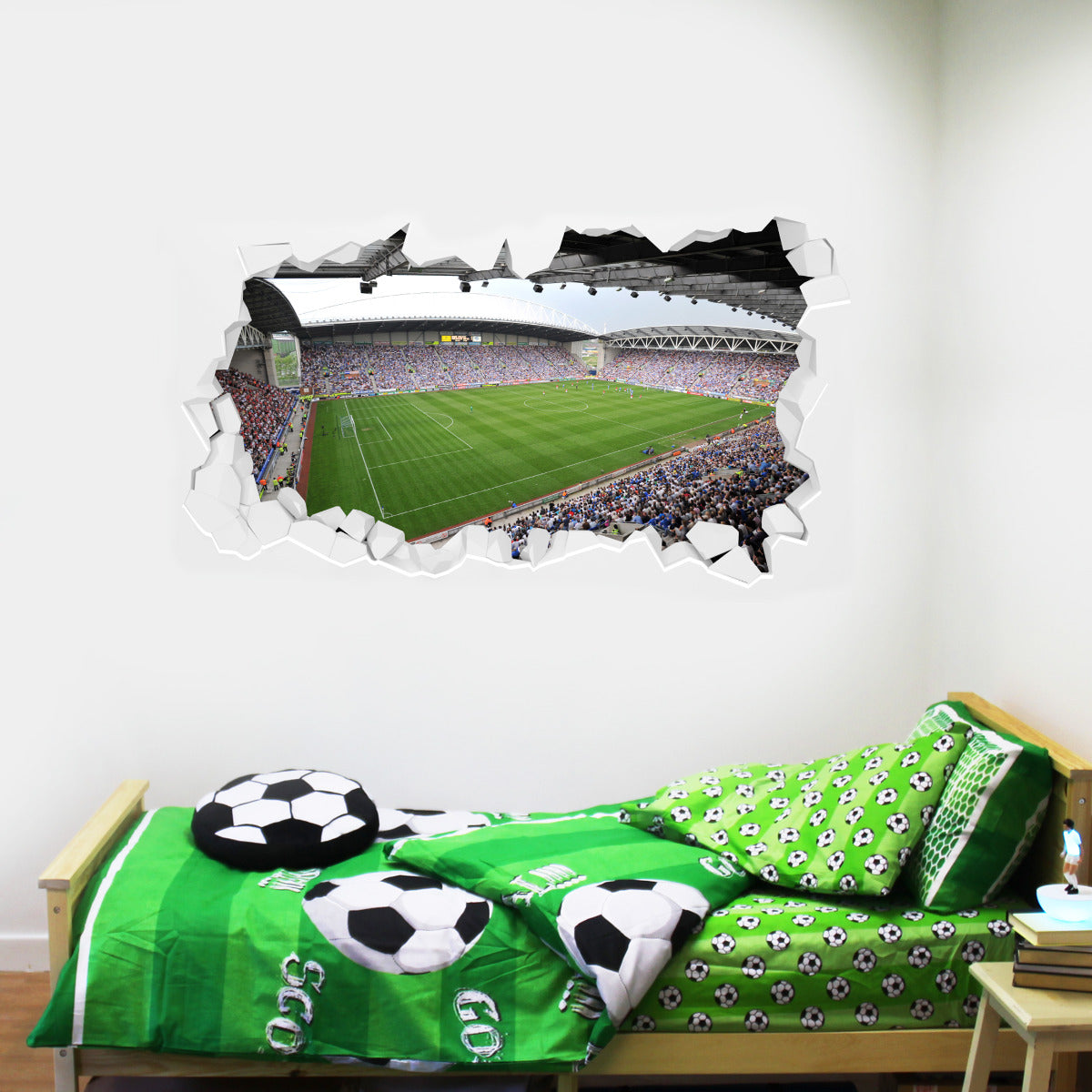 Wigan Athletic F.C. Broken Wall Sticker - Day Time