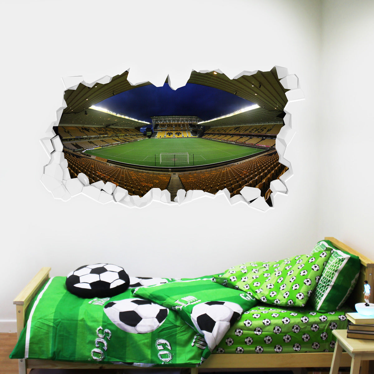Wolverhampton Wanderers F.C. - Smashed Molineux Stadium Wall Art