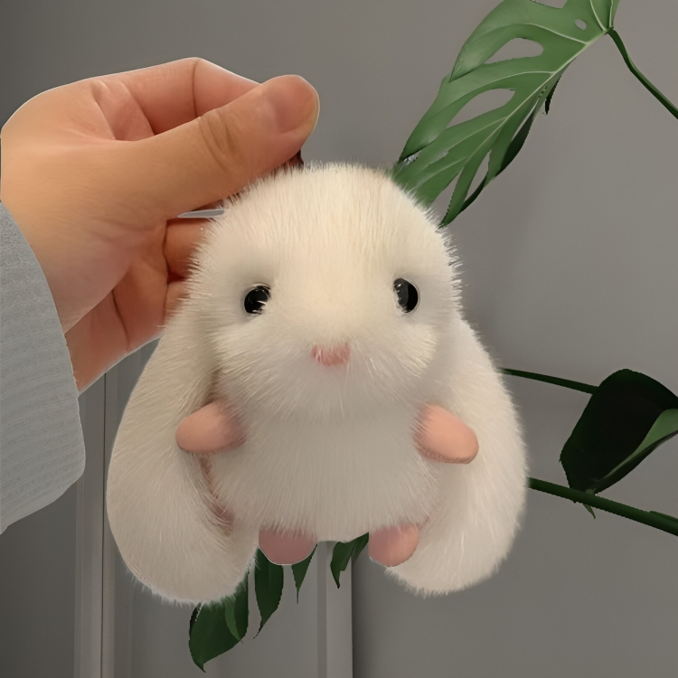 Plush Keychains Soft Bunny Bag Accessory