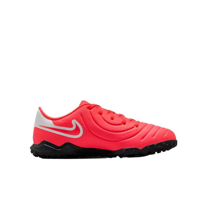 Nike Youth Jr. Legend 10 Club Turf Soccer Shoes (Hot Lava/White)