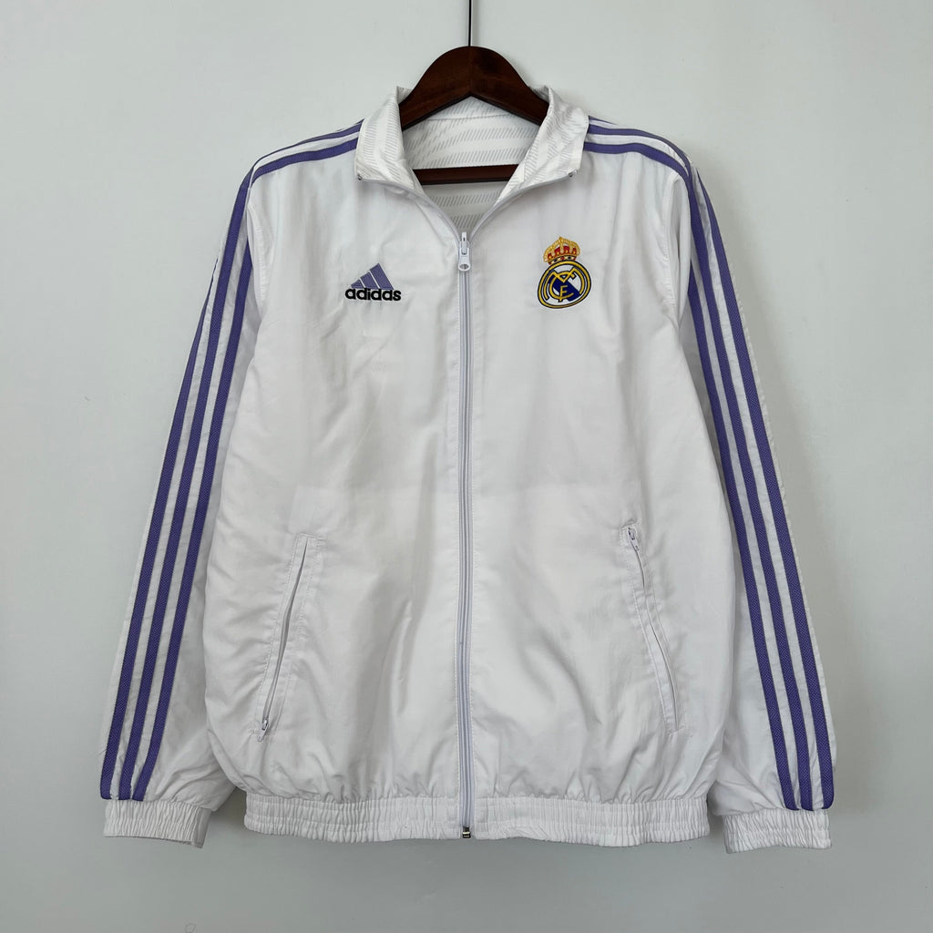 Coupe-vent réversible Real Madrid 23/24 – Veste double face (S–XXL)