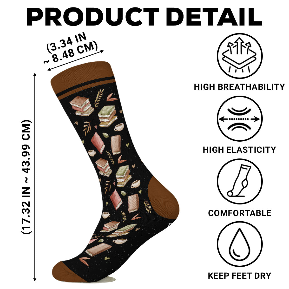 Arguing With Fictional Characters - Personalized Custom Crew Socks