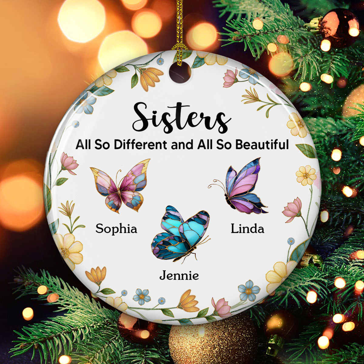 All So Beautiful - Personalized Custom Ceramic Ornament