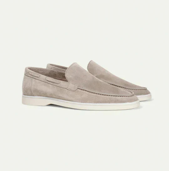 Men’s Vegan Suede Loafers with Cushioned Sole