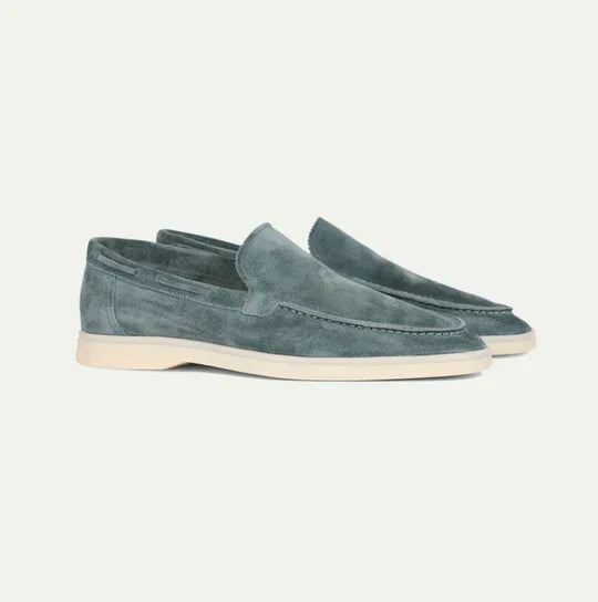Men’s Vegan Suede Loafers with Cushioned Sole