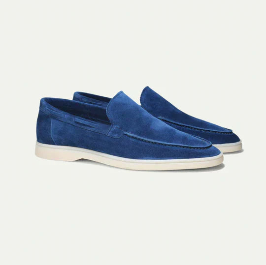 Men’s Vegan Suede Loafers with Cushioned Sole
