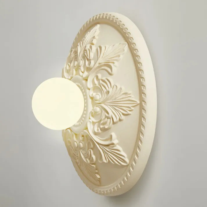 Wall Light Resin Vintage Style Round Lamp