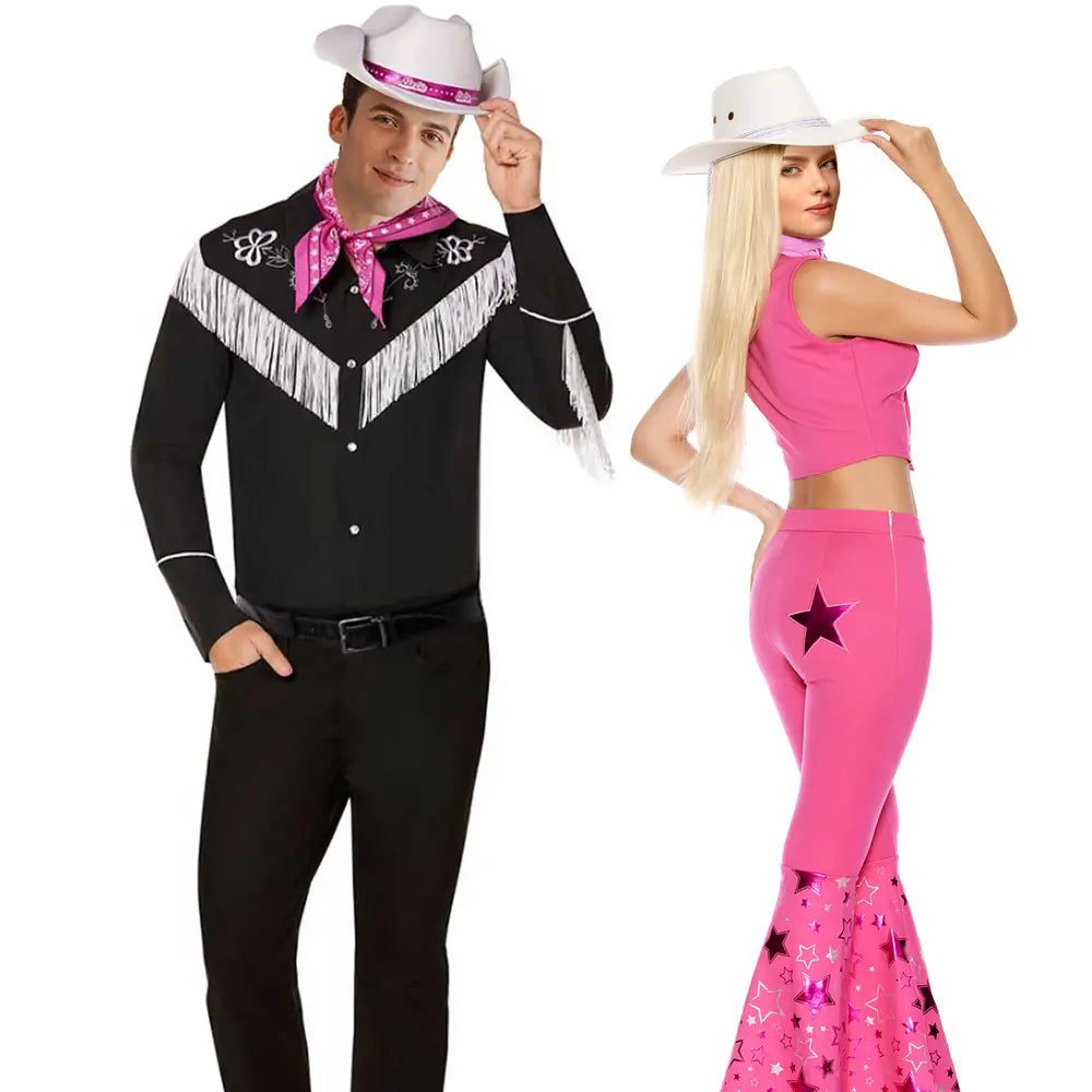 Couples Halloween Costume Cowboy Cowgirl Western Set