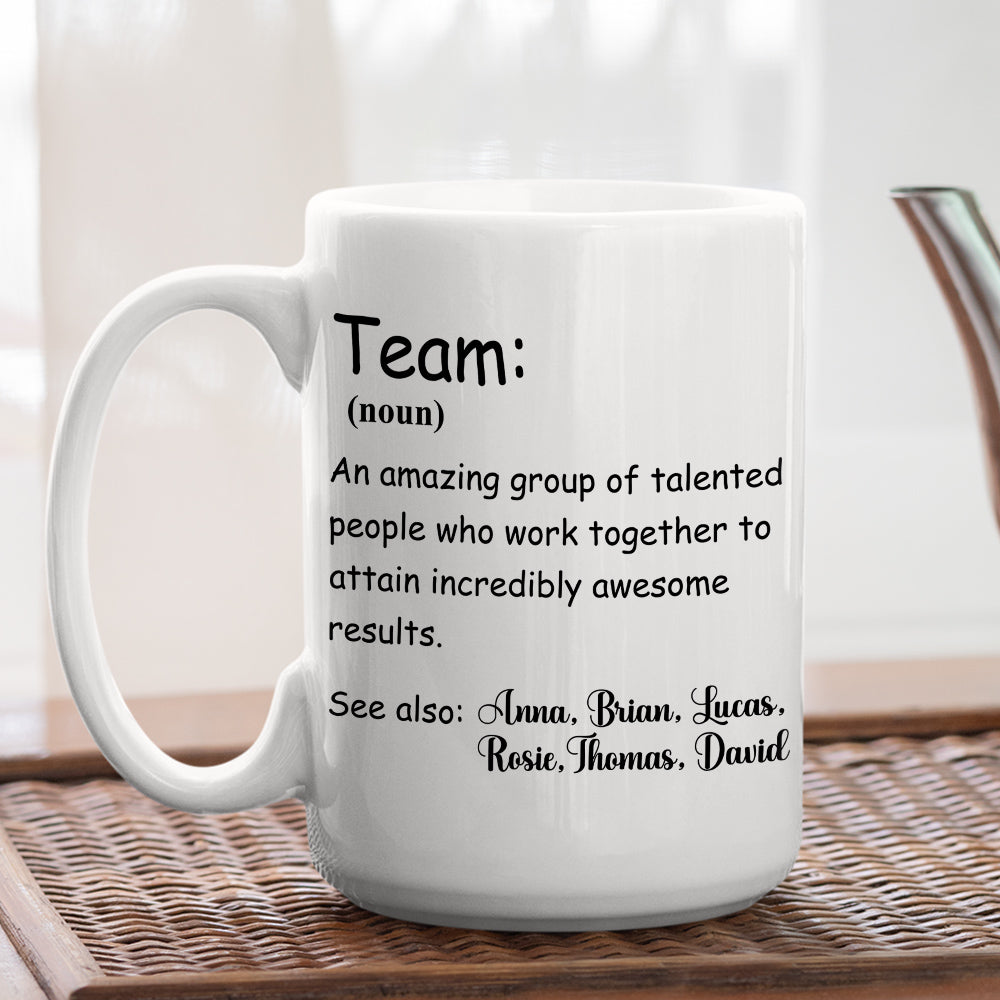 A Team - Personalized Custom Coffee Mug