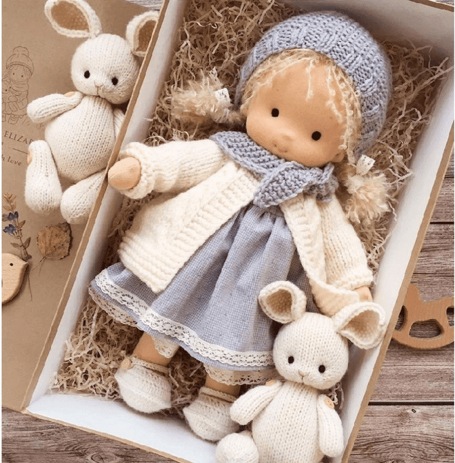 Dolls Handmade Cotton Soft Toy Gift Set