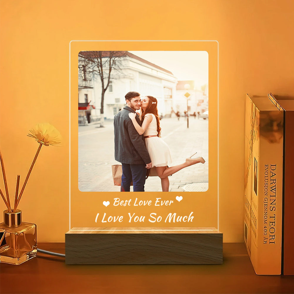 Digital Photo Frame Acrylic Light Night Lamp